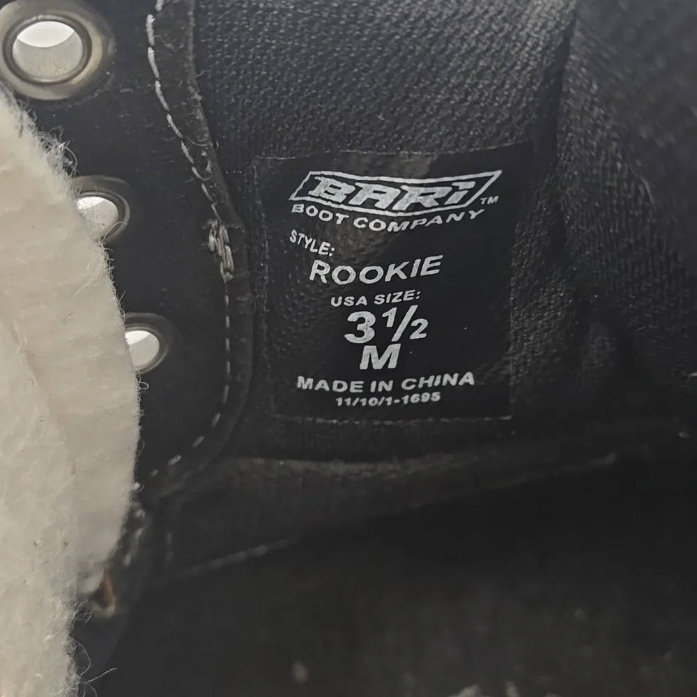 BARI Rookie Ice Hockey Skate Street Boots Kids 3.5 M Winter Thinsulate Insulated